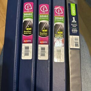 Avery Durable View Binders - Navy and Gray
